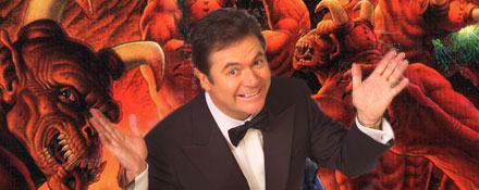 Daryl Sommers with some of his friends who will be assisting him in bringing about the end of life on earth.