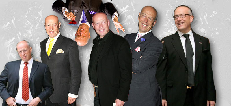 Max Markson with his clients Max Markson